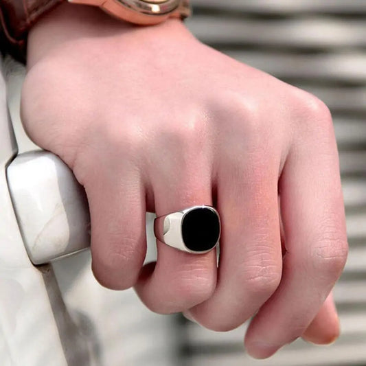 Polished Stainless Steel Men Ring